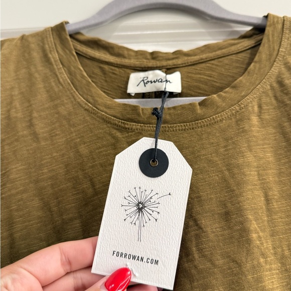 NWT 100% Cotton Rowan Green Muscle Tee - Picture 4 of 5